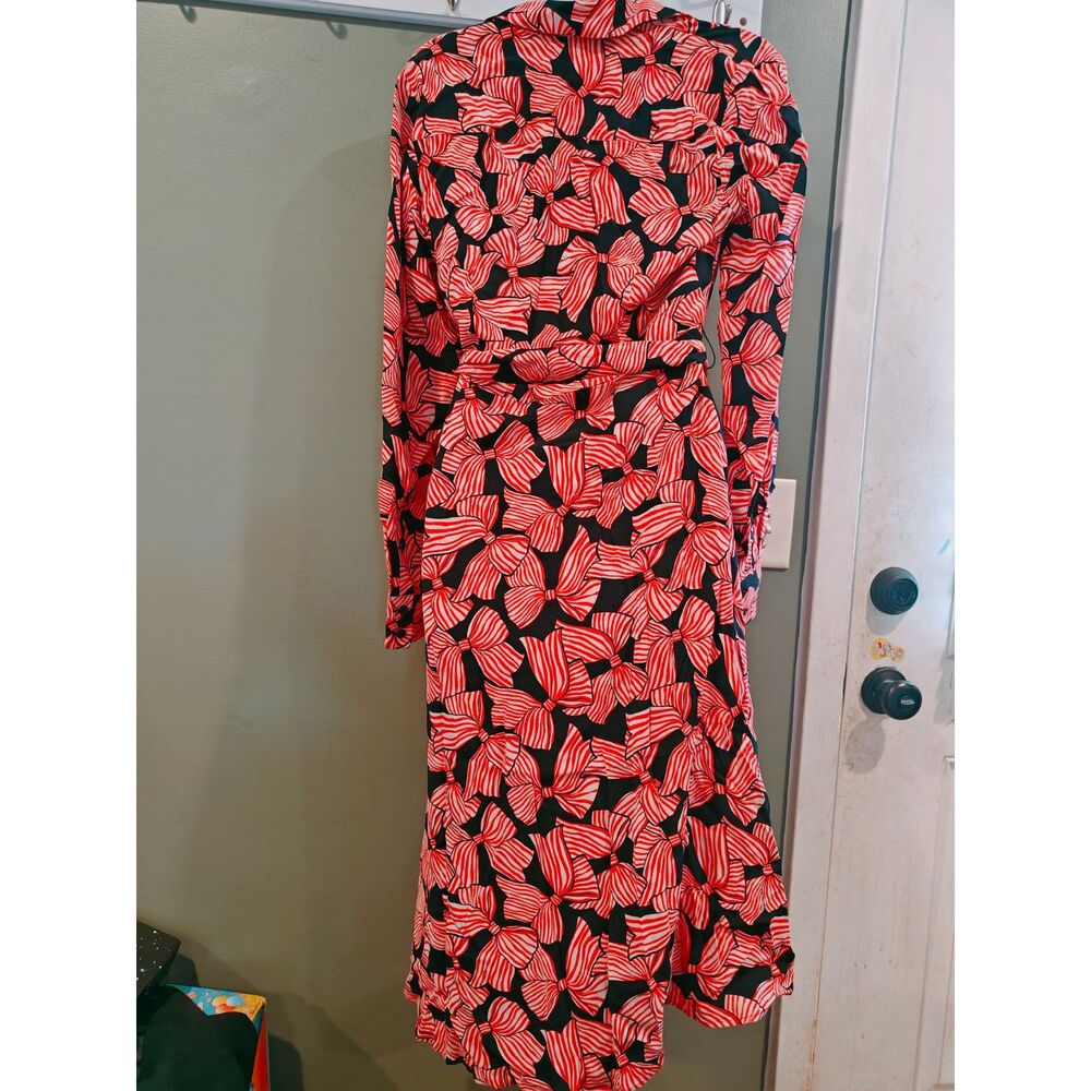 Boden Red and Blue Midi Dress - Picture 4 of 4